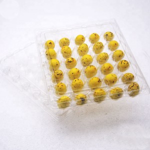 Nhãn in tùy chỉnh trong suốt khay trứng chim cútnhựa có thể tái sử dụng