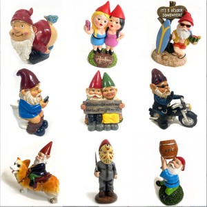 Trang trí đồ trang trí vườn lùn lùn trang trí trang trí Santa Claus