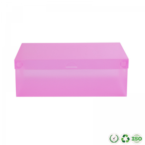 Tùy chỉnh làm rõ ràng bao bì hộp lưu trữ giày gập bằngnhựa có thể gập lại