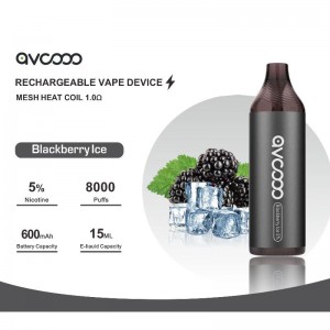 AVCOOO Thiết bị vape có thể sạc lại 8000 puffs