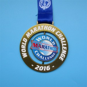 Thiết kế tùy chỉnh Thử thách Marathon thế giới Huy chương spin
