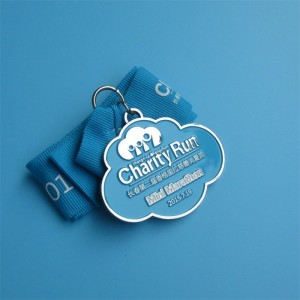 Huy chương kim loại mềm Medallion Medallion Medallion với ruy băng để bán