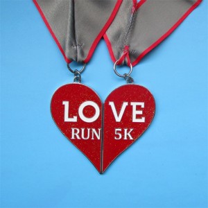 Huy chương marathon độc đáo của Huy chương tùy chỉnh kéo theo một huy chương tuyết