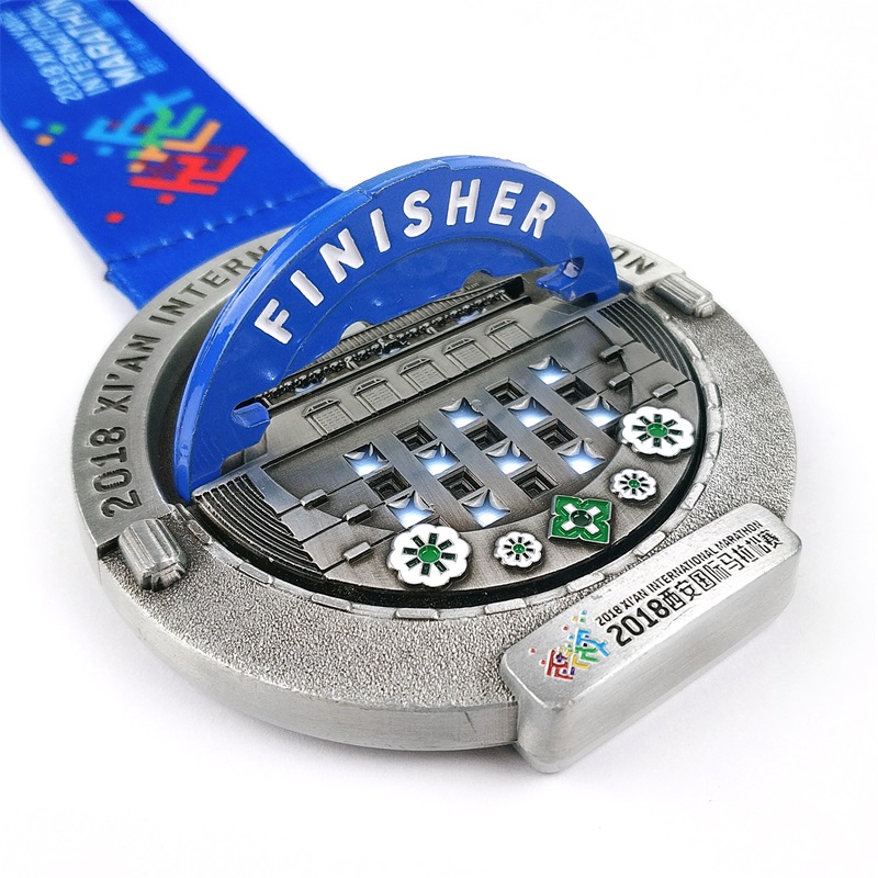 Thiết kế mát mẻ Thiết kế có thể tháo rời Thế giới Marathon Huy chương Kết thúc Huy chương kim loại