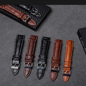 Dây đeo bằng da, dây đeo thoáng khí, thời trang và bền cho đồng hồ Apple, Samsung, Huawei và Xiaomi, 12 mm, 14mm, 16mm, 18mm, 20 mm