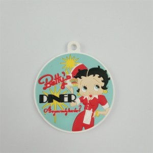 Huy chương vòng cổ tùy chỉnh huy chương cao su in UV đầy màu sắc