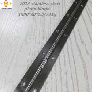 Kích thước tiêu chuẩn Bản lề dài 201#72 ‘*1.2 1,2 Bản lề piano bằng thép không gỉ