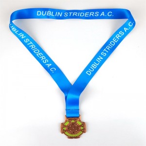 Huy chương thể thao và danh hiệu Huy chương hợp kim kẽm tùy chỉnh Huy chương với ruy băng