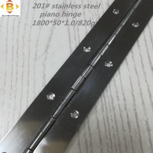Kích thước tiêu chuẩn Bản lề dài 201#72 ‘Hồi*2 Bản lề piano bằng thép không gỉ