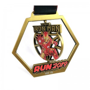 Gag Hollow Out Design Huy chương Bán buôn Giải thưởng kim loại 3D Huy chương vàng