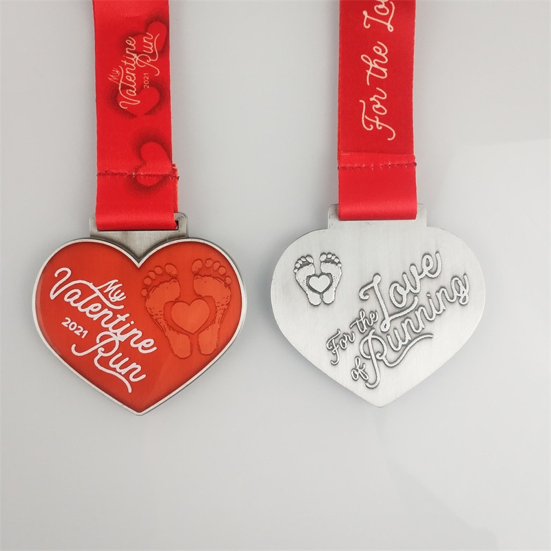 Huy chương kim loại Huy chương Medals cho Trail Day của Valentine