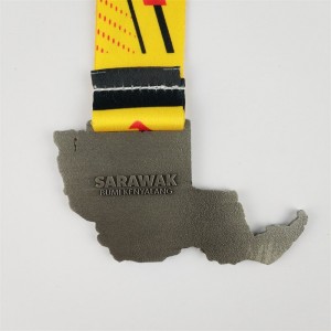 Nhà sản xuất huy chương GAG Giải thưởng Danh dự được cánhân hóa Bản đồ huy chương mạ vàng 3D của Huy chương Thành phố