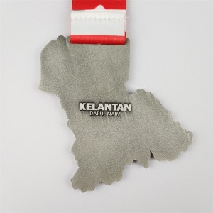 Bản đồ thành phố chất lượng cao Casting Sliver Custom Kẽm hợp kim DING METING METAL METANT SPORT HUNDAL