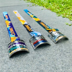 Khắc kim loại tùy chỉnh Thể thao Thể thao Thể thao Thể thao 3D Giải thưởng Kim loại Vàng