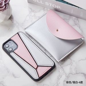 Apple iPhone 11 Orange Blue Color tương phản bằng da Vỏ bảo vệ, bảo vệ mùa thu 360 độ Casiphone11pro