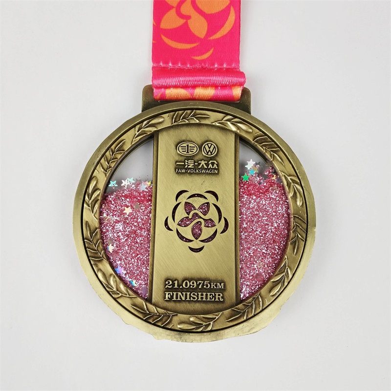 Huy chương marathon tùy chỉnh kẽm hợp kim casting huy chương cuộc đua chạy huy chương