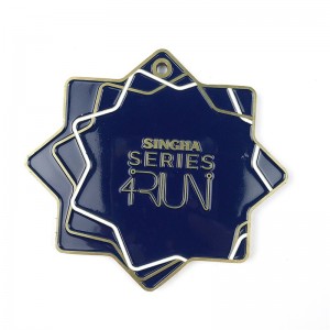 Huy chương giải thưởng Metal Kim loại Metal Metal Blue men tôn giáo tôn giáo