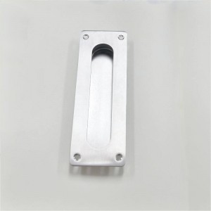 7,09 inchngón tay lõm Flush kéo cho cửa tủ quần áo, tay cầm cửa chuồng trượt, cửa thép không gỉ chải hình chữnhật kéo phần cứng