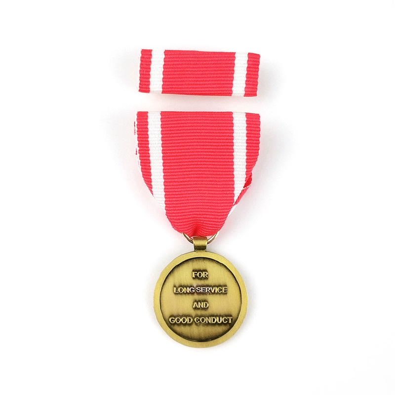 Hard Pin Pin Huy chương chết Huy hiệu kim loại Huy chương 3D Huy chương và giải thưởng Huân chương danh dự với ruy băngngắn