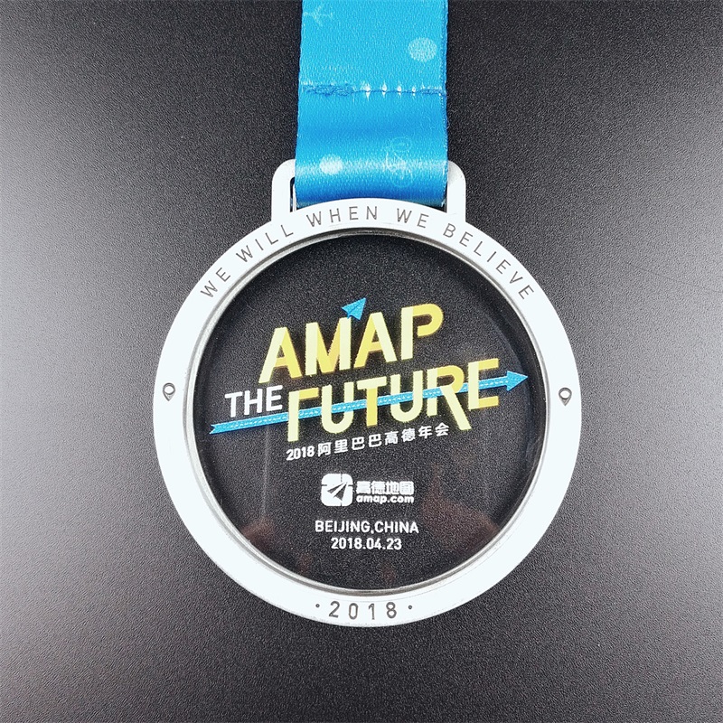 Huy chương 3D kim loại tùy chỉnh cho các sự kiện thể thao với Ribbon mặt dây chuyền vàng Bạc marathon chạy Huy chương thế giới