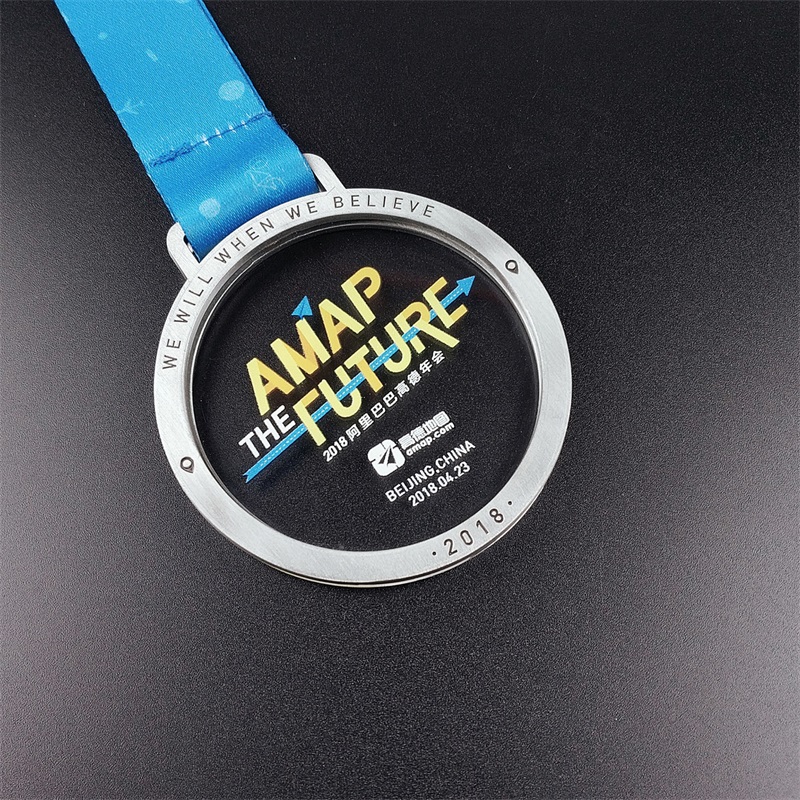 Huy chương 3D kim loại tùy chỉnh cho các sự kiện thể thao với Ribbon mặt dây chuyền vàng Bạc marathon chạy Huy chương thế giới