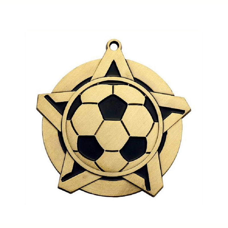 Gag Design kim loại 3D Logo bóng đá bóng đá đua thể thao giải thưởng vàng Huy chương tùy chỉnh Huy chương tùy chỉnh với ruy băng