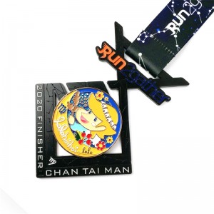 Gag bán buôn thiết kế logo tùy chỉnh hợp kim kim loại chạy marathon thể thao danh dự