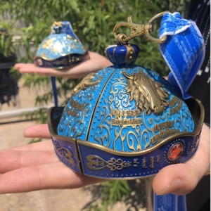 Men đầy màu sắc Sublimation In trống Kẽm Hợp kim Vòng tròn xoay Huy chương Thể thao Tương cử viên