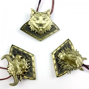 Untique Brass Brass Soft Màu kim loại màu bản đồ ghép hình kết hợp Medals