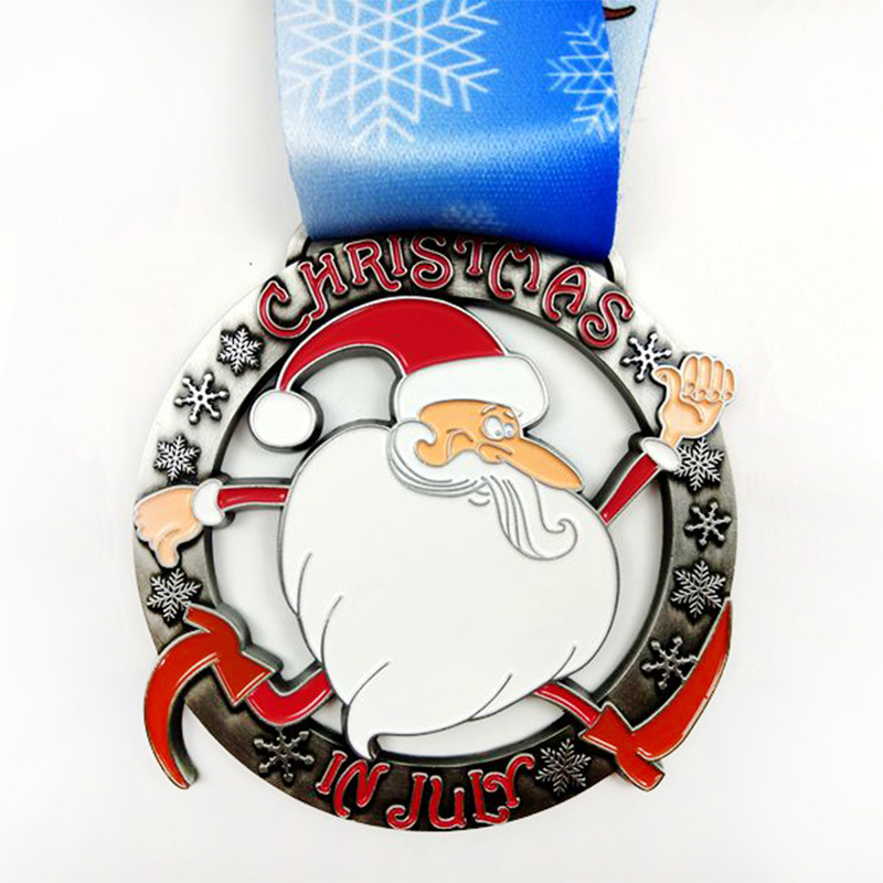 Santa Run Run Medals Christian Huy chương Kim loại Kim loại