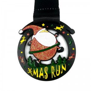 Santa Run Run Medals Christian Huy chương Kim loại Kim loại