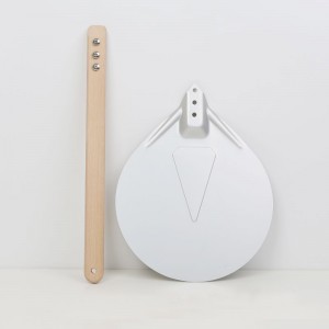 Tay cầm bằng gỗ 7 inchnhôm pizza Turn Peel Pizza Turner Round Pizza Spatula Spatula Pizza Phụ kiện