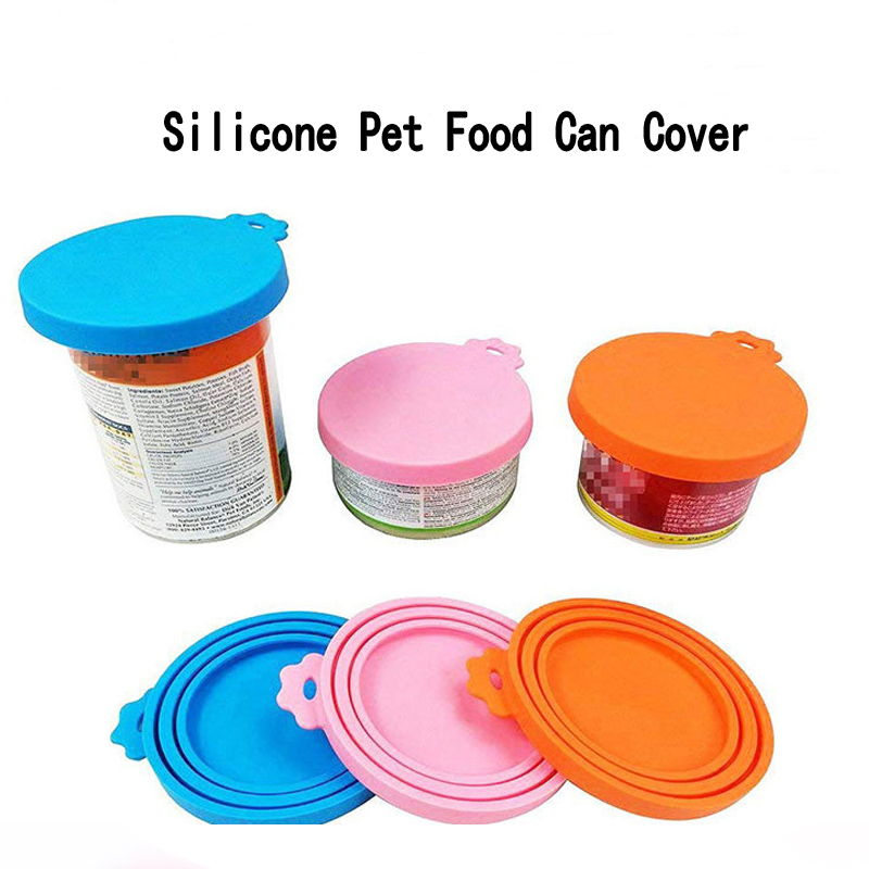 LIDS Silicone Food Jar,nắp bình silicon miễn phí BPA BPA cho thức ăn cho chó và mèo, bảo quản thực phẩm thú cưng