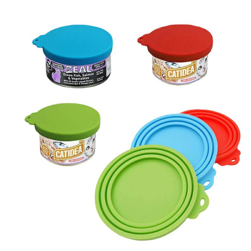 LIDS Silicone Food Jar,nắp bình silicon miễn phí BPA BPA cho thức ăn cho chó và mèo, bảo quản thực phẩm thú cưng