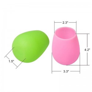 Ly rượu silicone 12oz không thể phá vỡ, ly rượu chống vỡ có thể tái sử dụng cho các bữa tiệc, cắm trại, bãi biển và thuyền