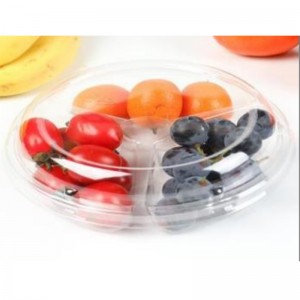 Ba-Compartment Fresh-cut Fruits Box LID 205*122*58 mm HJ-160