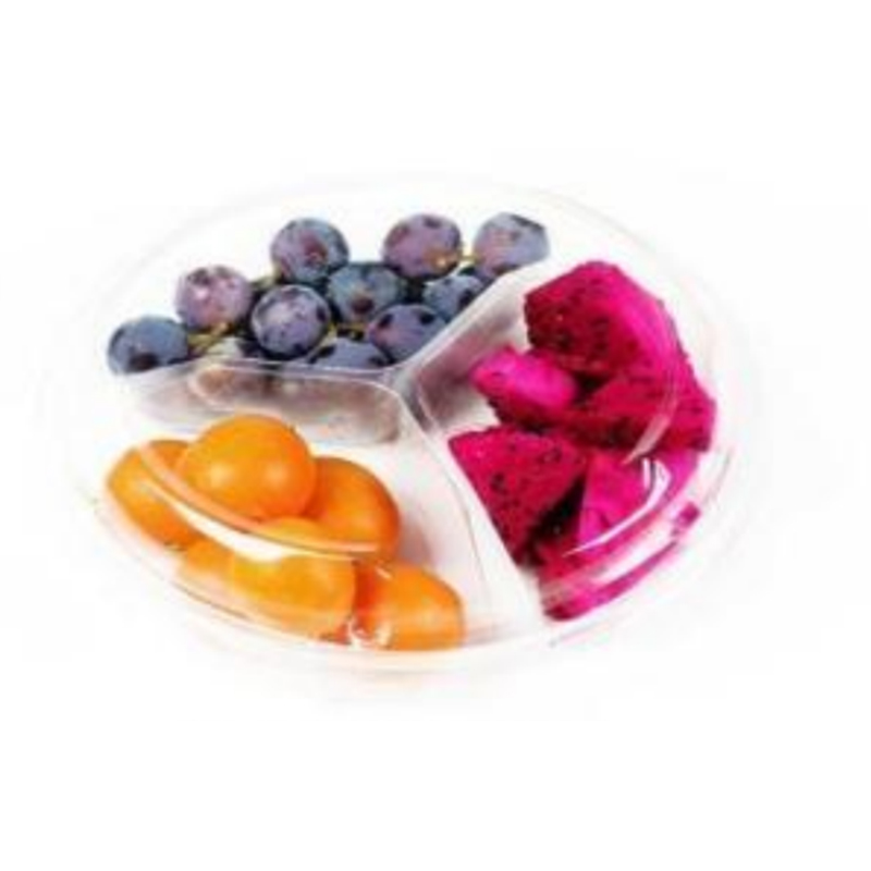 Ba-Compartment Fresh-cut Fruits Box Bottom 220*170*60 mm HJ-1803F