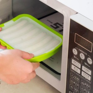 Khuôn xúc xích silicon không dính cho chónóng tự làm, xúc xích DIY, BPA miễn phí, lònướng và lò vi sóng an toàn.