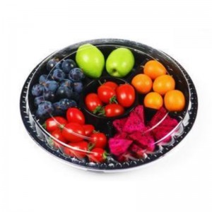 Sáu-Compartment Fresh-cut Fruits Box Bottom 250*170*70 mm HJ-6F270