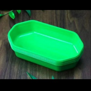 Khay trái cây đầy màu sắc không cónắp 200*110*35 mm Hgf-2010f Orange/Green/Purple