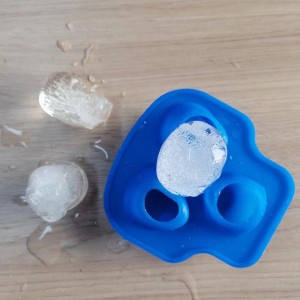Khay đá silicone khay đá silicon lớn, có thể tái sử dụng, BPA miễn phí, cho rượu whisky, cocktail, các khối băng an toàn có thể xếp chồng lênnhau