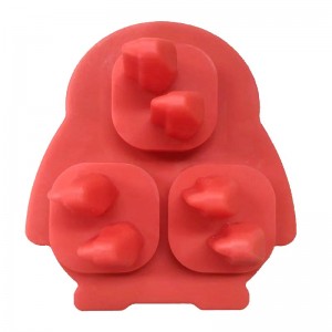 Khay đá Penguin Ice Cube, Ice Cube Ice Ice Ice Fun SHAPES, hình dạng vuinhộn silicon với phễu cho cocktail, bourbon, brandy, whisky quà tặng chonam giới