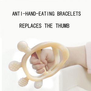 Đồ chơi teether em bé silicone cho trẻ sơ sinh 3 tháng, BPA Drop miễn phí+resistant silicone găng