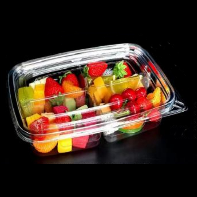 Bốn-COMpartment Salad Box Bottom 245*175*45 mm Hgf-FG4