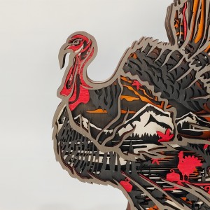 Cổ vật hồng hạc 3d động vật bằng gỗ