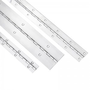 Bản lề dài tùy chỉnh 201#304#dày 0,8mm thép không gỉ bản lề piano bản lề liên tục bản lề piano bản lề piano