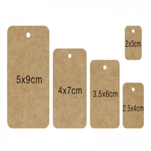 Thẻ thẻ giấy màunâu