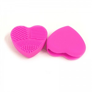 Bàn chải trang điểm sạch hơn trái tim silicone đa kết cấu bề mặt trang điểm làm sạch công cụ thiết yếu công cụ làm sạch bàn chải