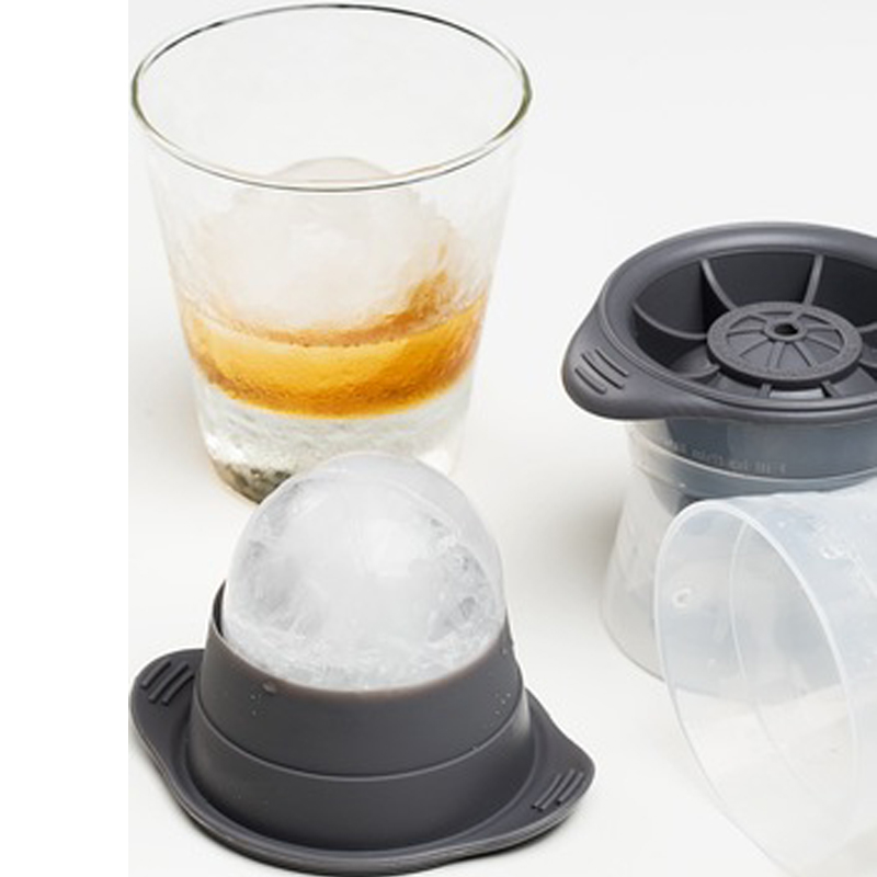 Khuôn băng lớn hình cầu thích hợp cho rượu whisky, cocktail, đồ uống Ice Folds, có thể tái sử dụng và dễ dàng để làm sạch, không có BPA
