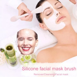 Công cụ ứng dụng mặtnạ - Thiết bị bàn chải mặtnạ silicon và Spatula Massage cho đất sét, kem, gel và bùn bùn - Quà tặng công cụ làm đẹp